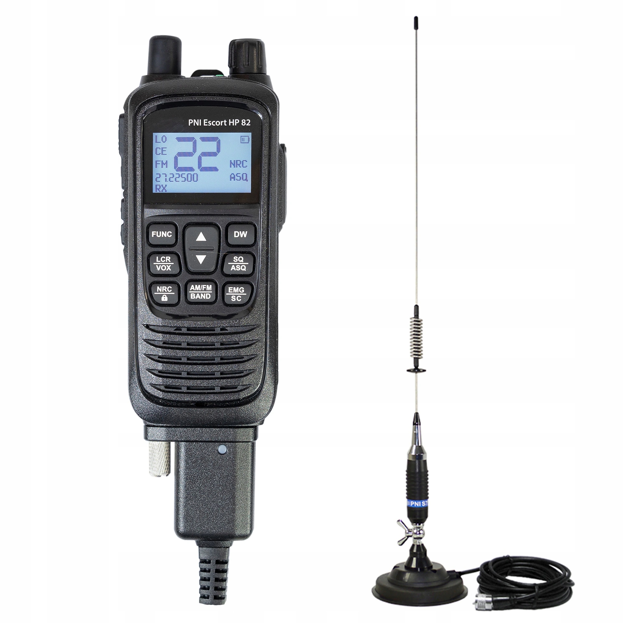 Súprava Prenosná Cb rádiostanica Pni Escort Hp 82, multi štandard, 4W, 12V,
