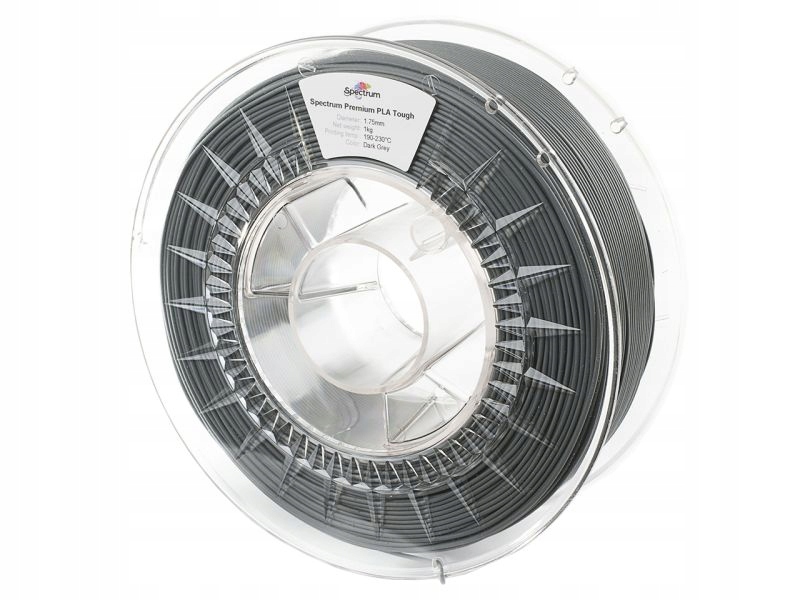 Filament Spectrum Pla Tough 1,75 mm 1000 g šedý tmavě šedý