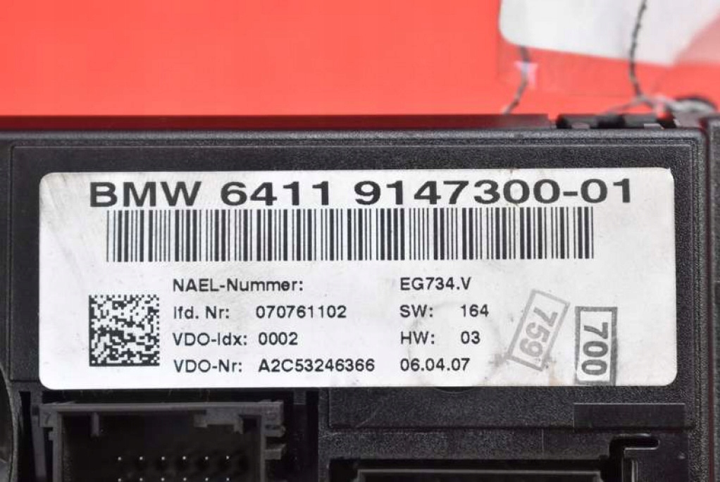 control panel air conditioning devices KLIMY 9147300 BMW E92 06-12