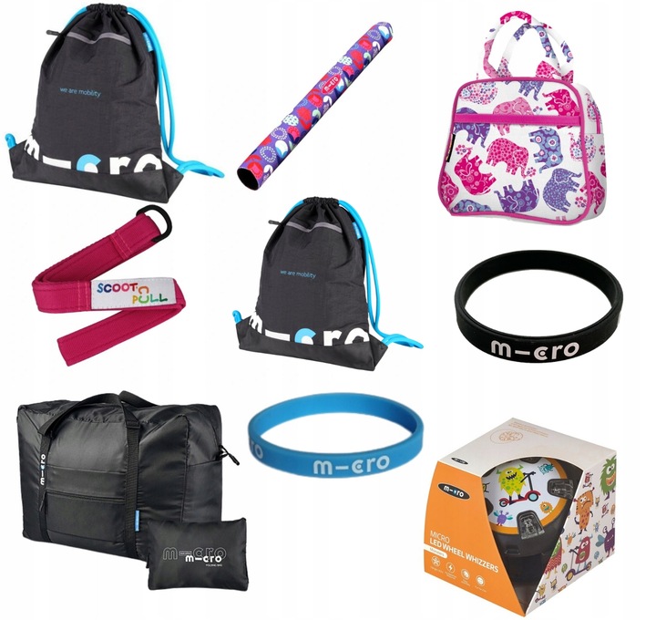 MINI MICRO DELUXE LED HULAJNOGA TRÓJKOŁOWA ŚWIECI Waga 1.99 kg