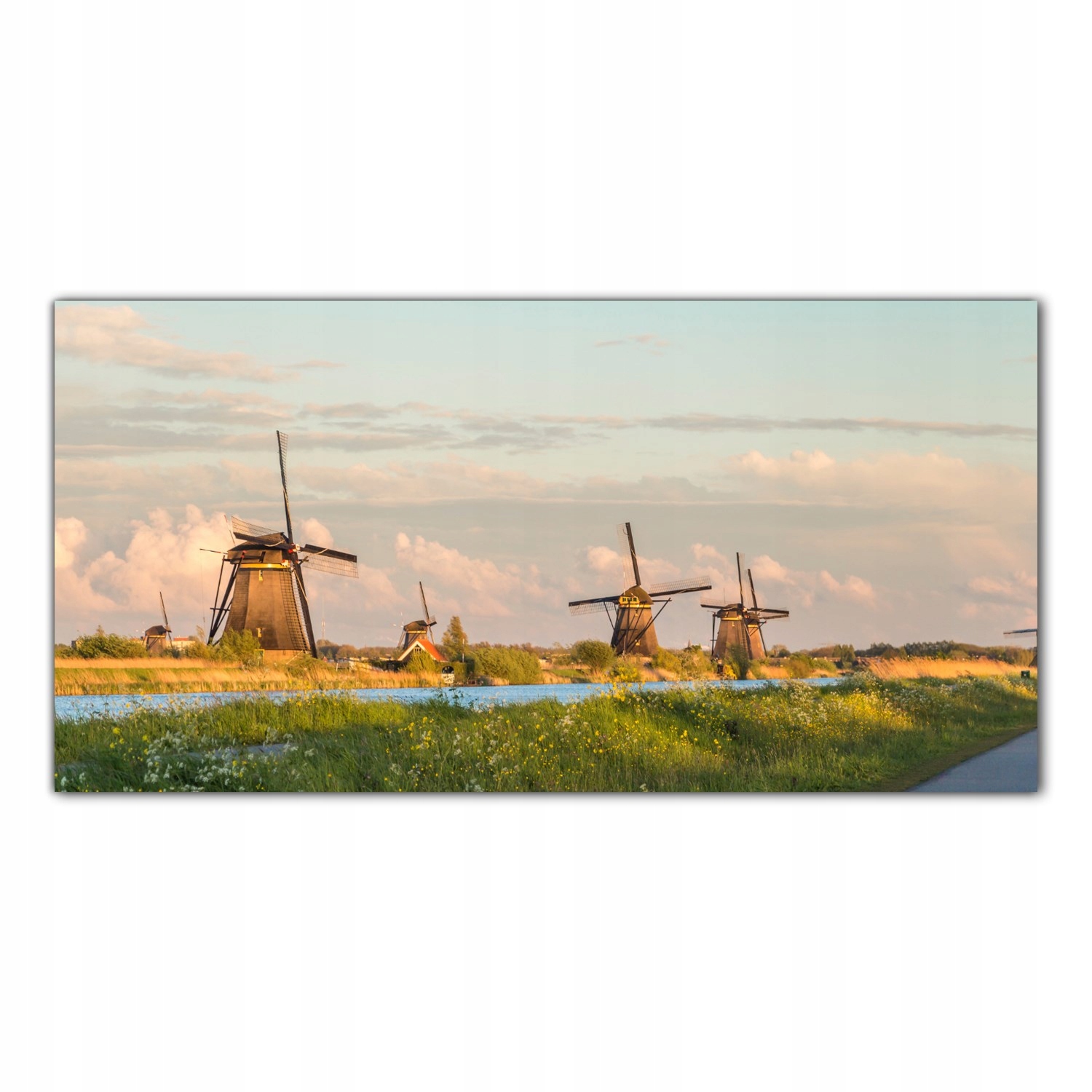 

Hartowany Obraz Szklany Młyn Holandia Wieś 140x70