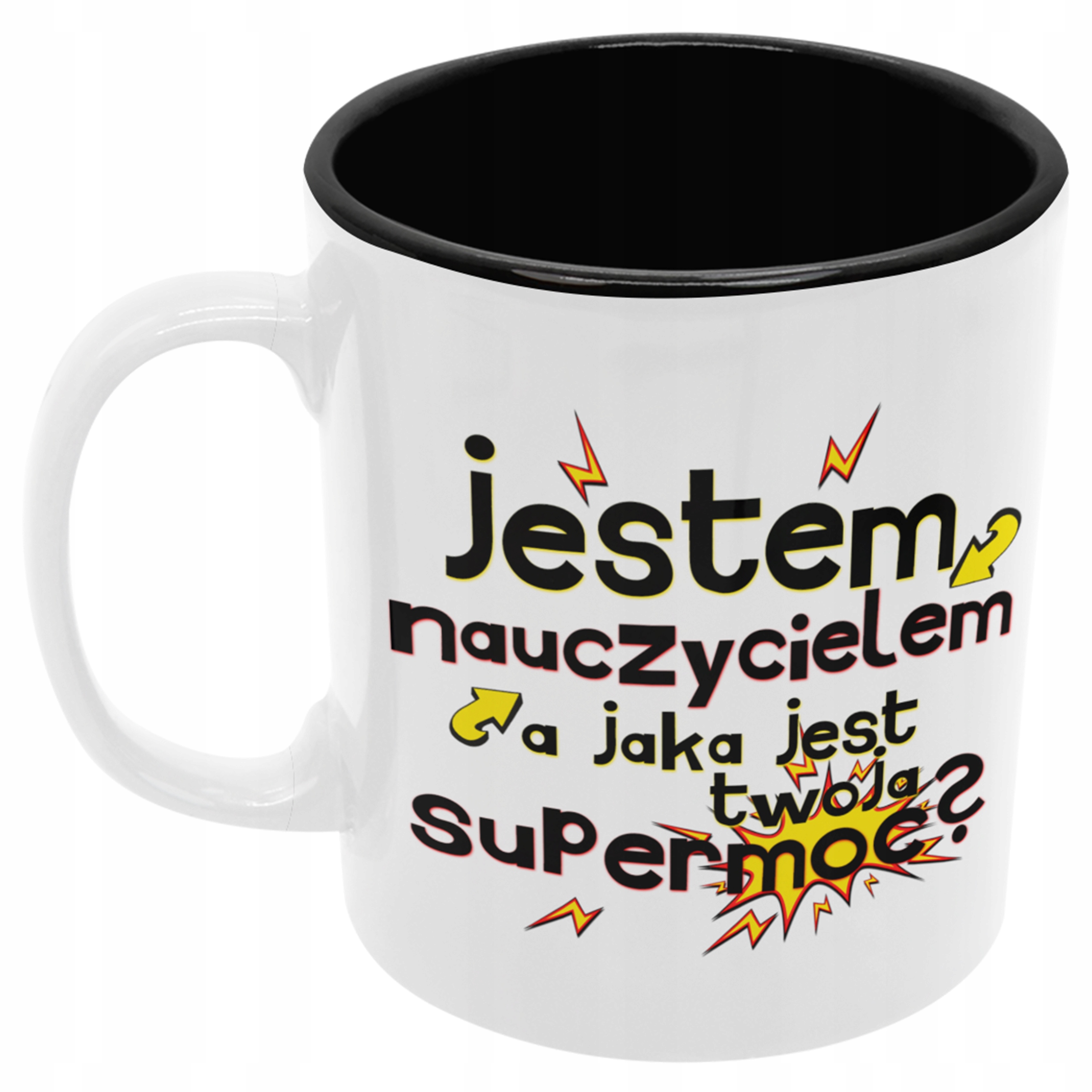 

Kubek Nauczyciel dla nauczyciela czarny środek