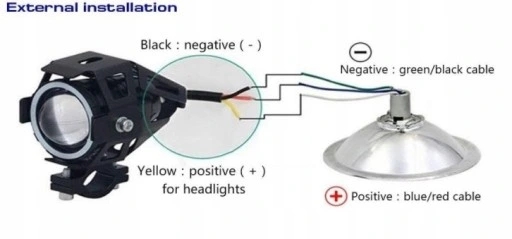 2x ŚWIATŁA HALOGENOWE DO MOTOCYKLI RING REFLEKTORY LED EAN (GTIN) 7446874146063