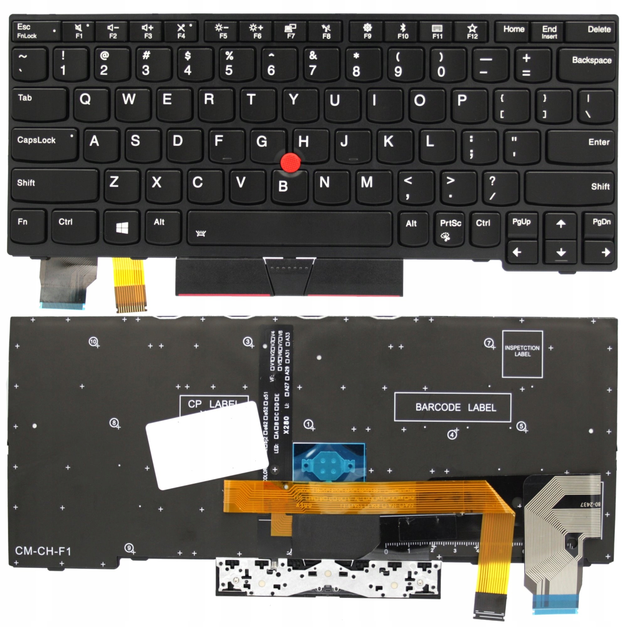 Klávesnice Pro Lenovo Thinkpad L13 X280 A280 A285 X390 X395 Podsvícení