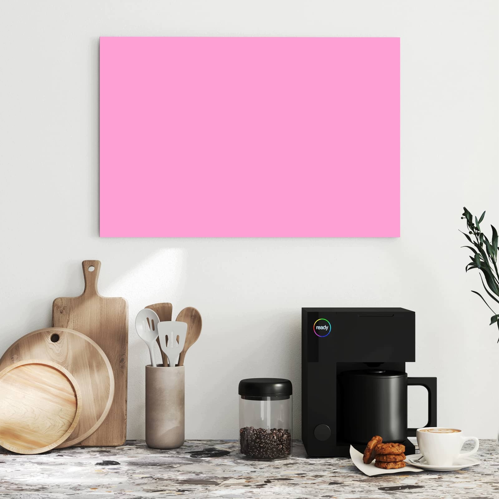 Magnetická tabule Růžové Pozadí 60 × 40 cm