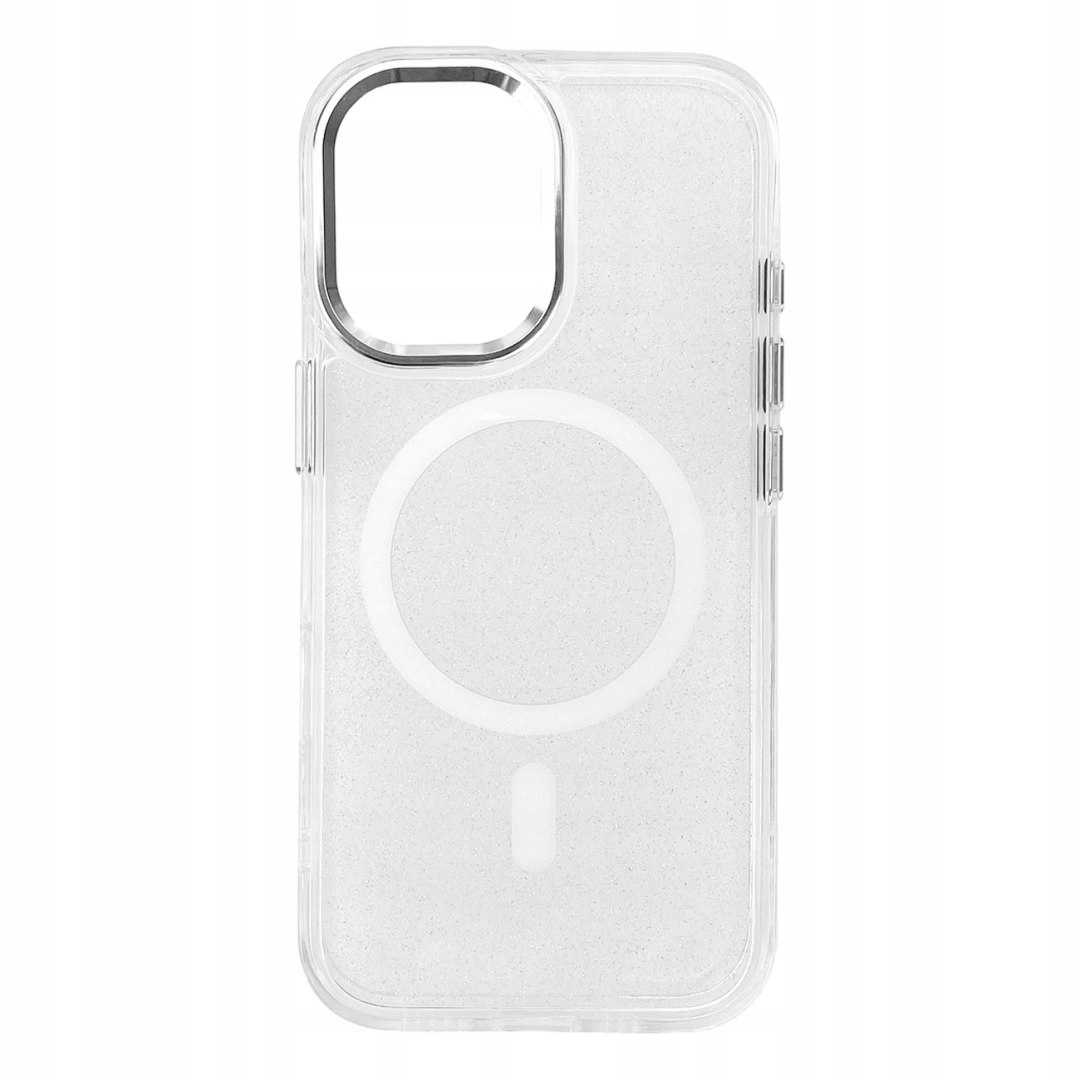 Etui brokatowe case na Samsung Galaxy A36 5G Glitter Case MagSafe białe H