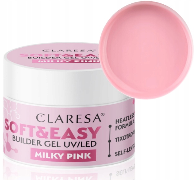 

Claresa żel budujący Soft&Easy Milky Pink 45g