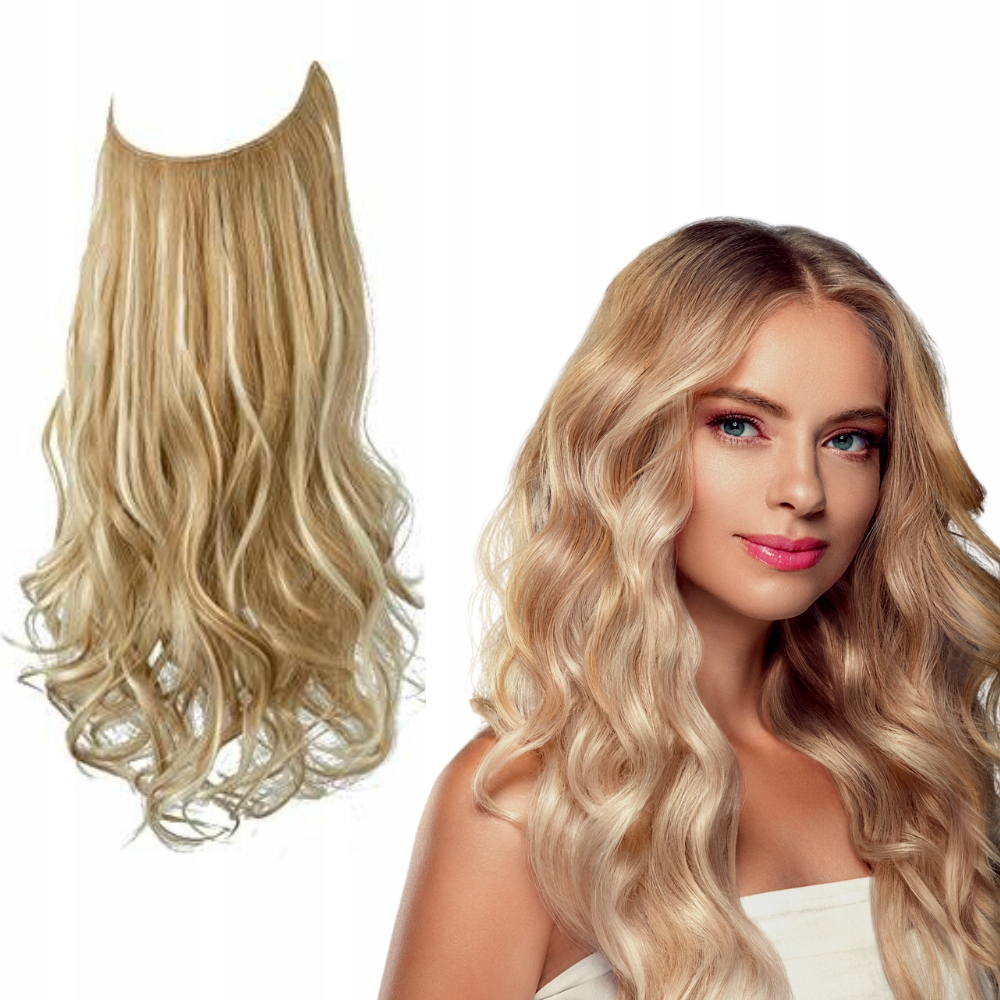 

Włosy Flip In kręcone na gumce żyłce 45 cm #22H613