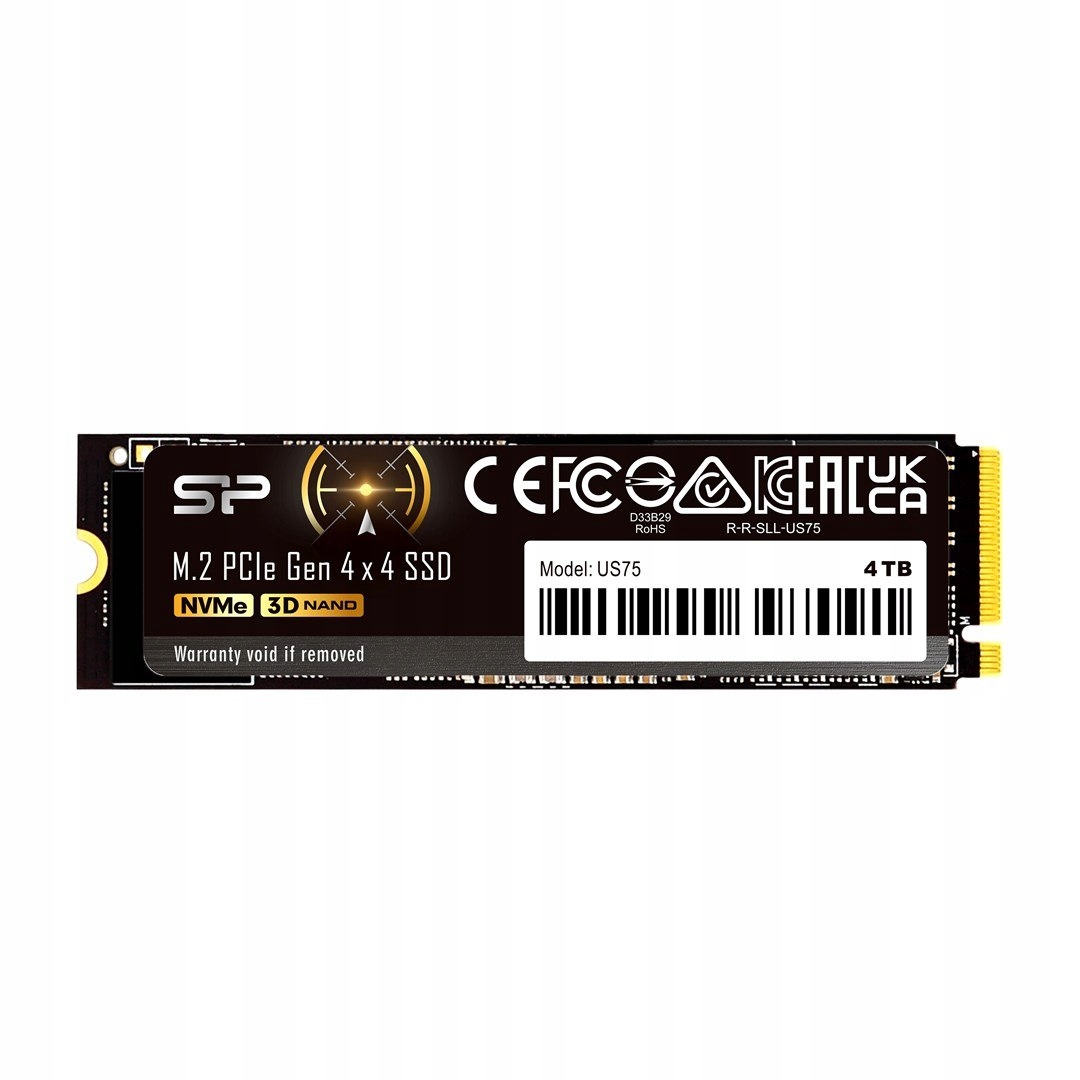 Ssd Silicon Power US75 2TB M.2 Gen4 NVMe 7000/6500 MB/s (SP02KGBP44US7505)