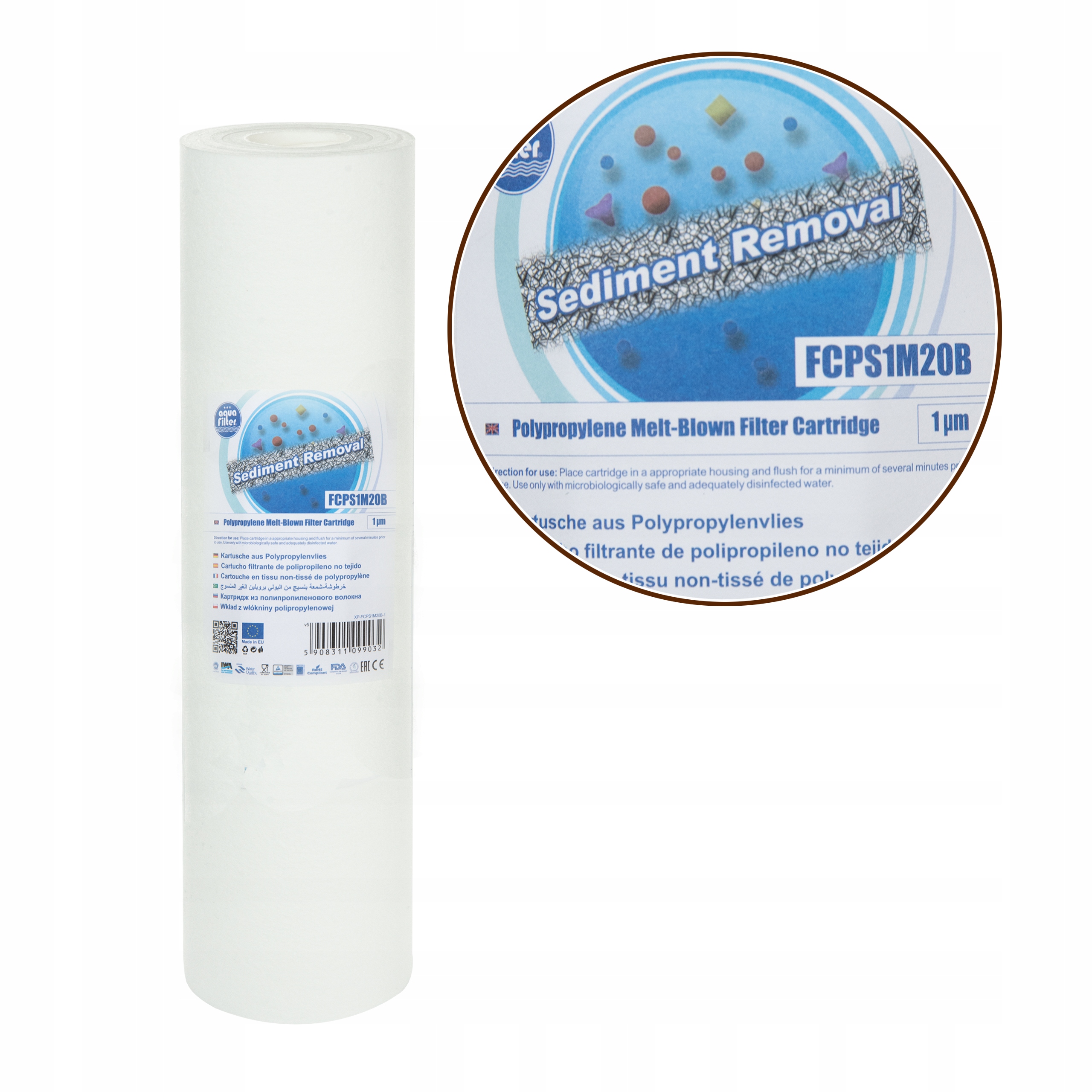 

Aquafilter wkład filtr FCPS1M20B 1 mikron 20 cali