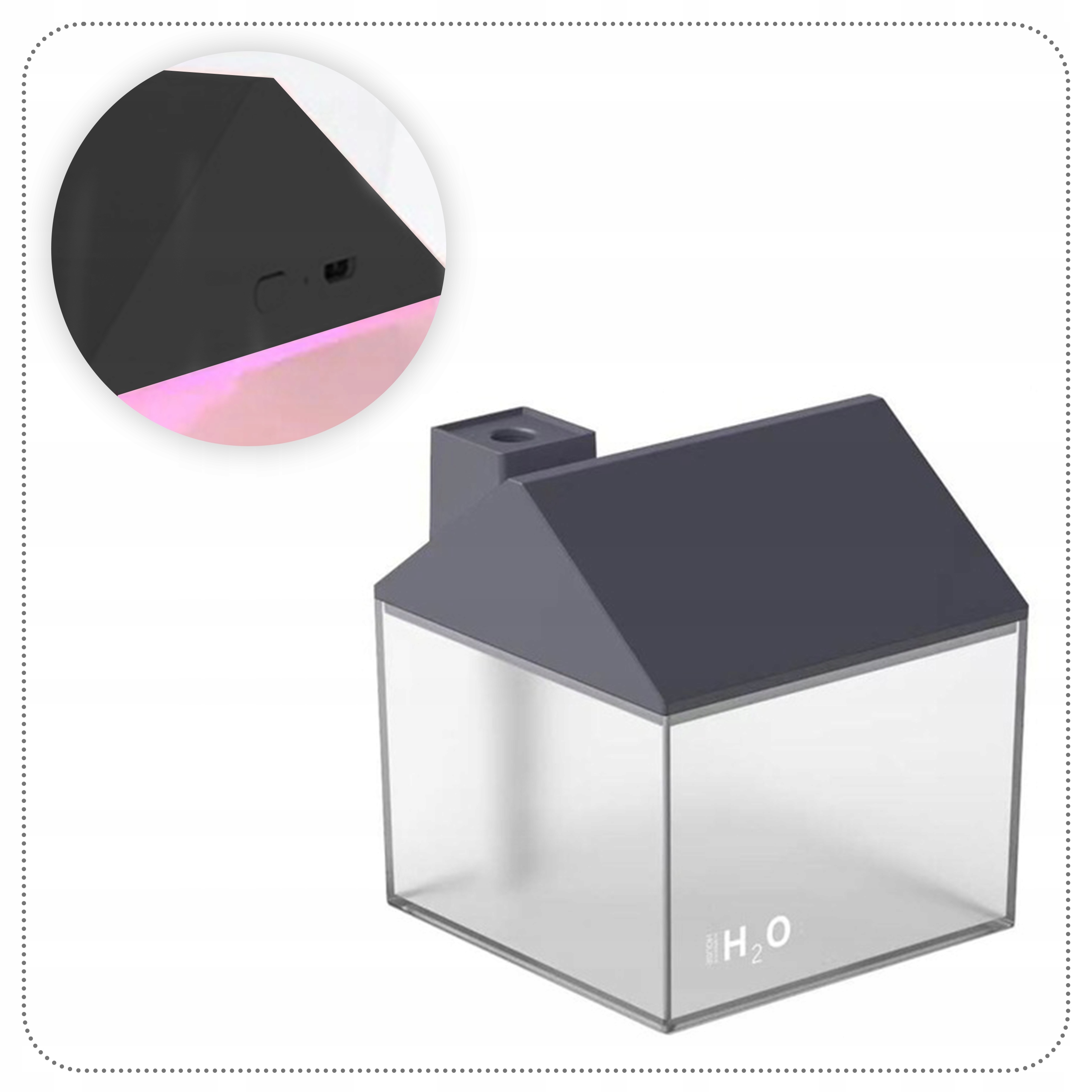 NAWILŻACZ POWIETRZA + LAMPKA NOCNA LED + WIATRAK Marka Piambo