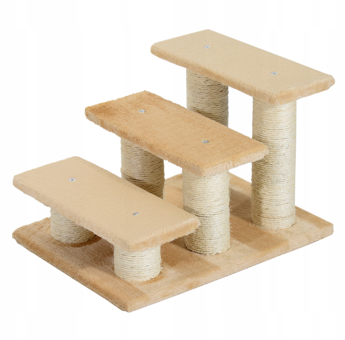 Levně Nízký škrabák, škrabací sloupek PawHut do 60 cm