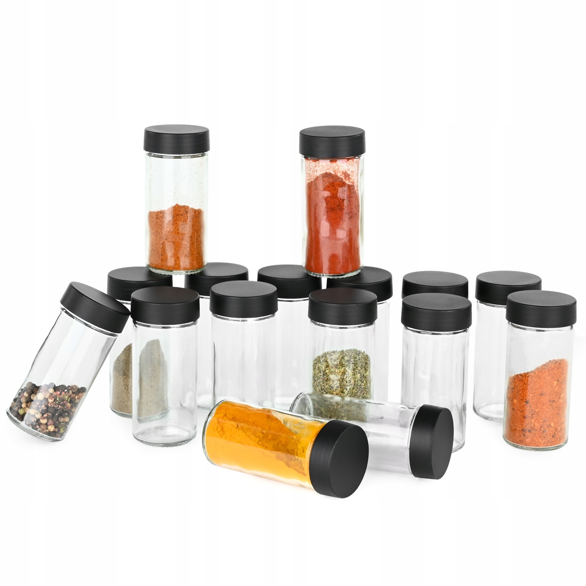 PRZYPRAWNIK STOJAK NA PRZYPRAWY OBROTOWY 20 SŁOIKÓW + NAKLEJKI Marka Brunbeste