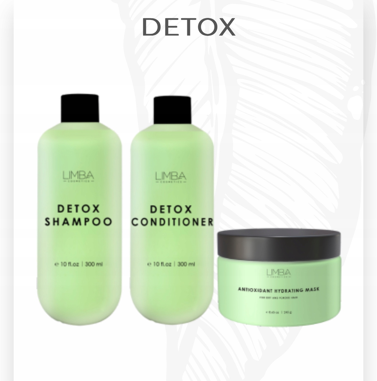 Limba Cosmetics sada šampon maska kondicionér Detox