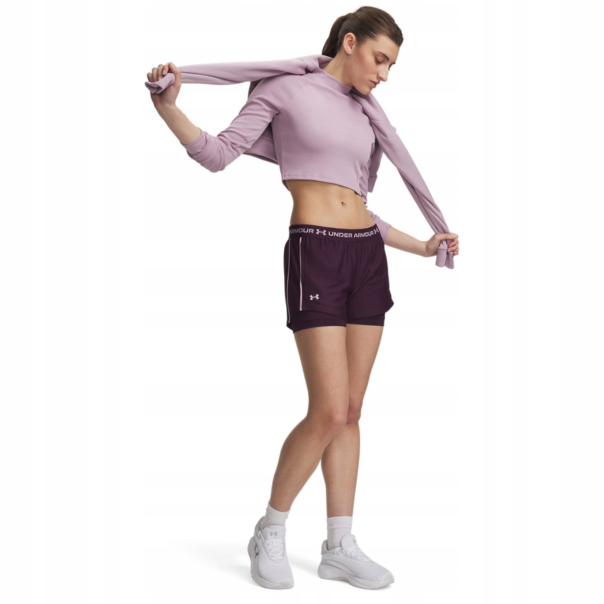 Damskie spodenki treningowe Under Armour Tech Play Up 2in1 Shorts Xs