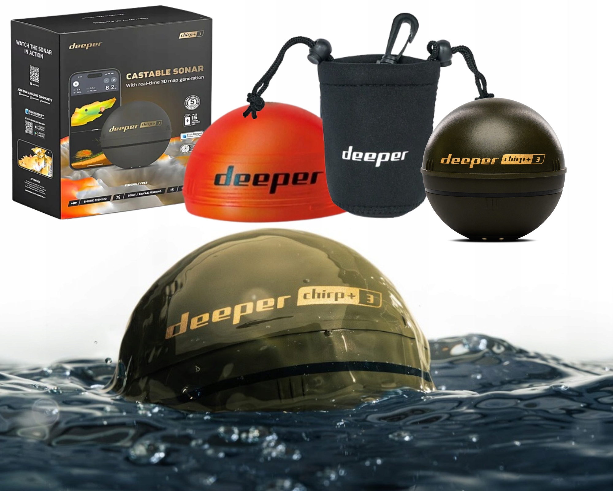 Najnowsza Zaawansowana Echosonda Deeper Smart Sonar Chirp 3