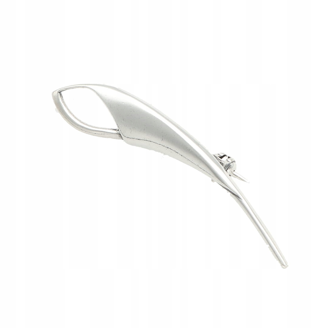 Brož hladká stříbro