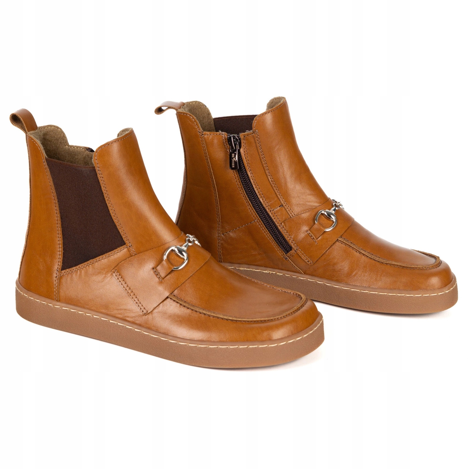 Dámské kotníkové boty Scarlet z přírodní kůže, zateplené, zimní, červené, velikost 39