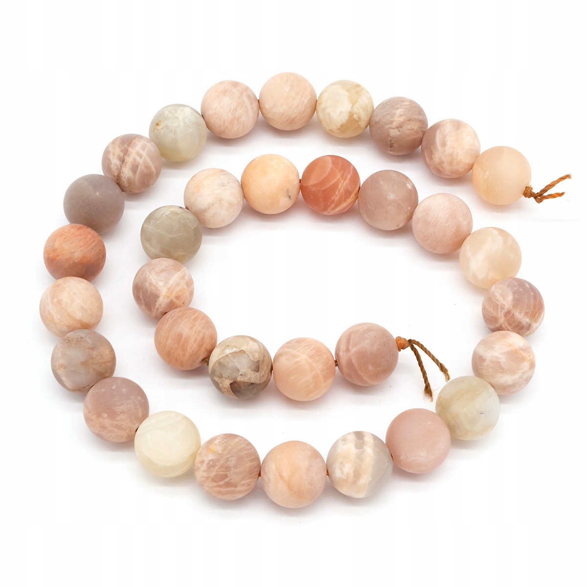 Korálky Přírodní Solární Kámen, Kulatý, Béžová, 10mm, 35ks/37cm/nic