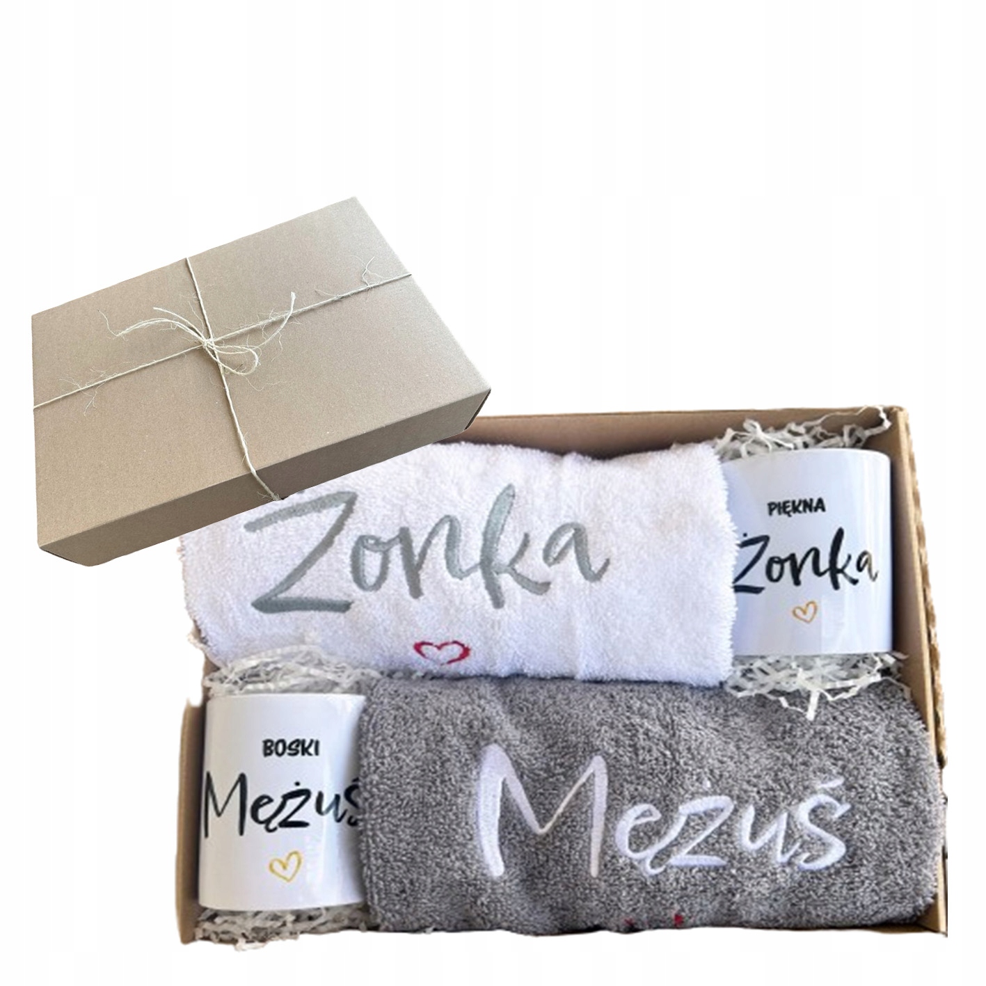Dárek Na Svatba Hrnky Ručníky Dárková Sada Na Svatba Manžel Manželka Dárek