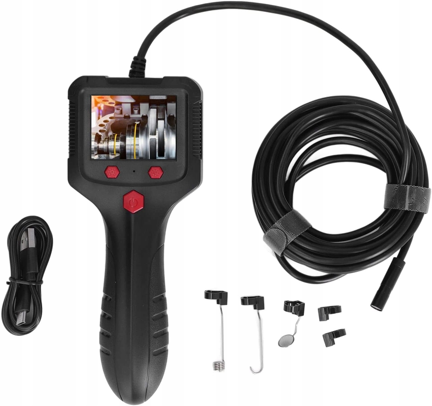 Kamera Endoskopowa Inspekcyjna 5M 8mm 2,4''LCD Fhd