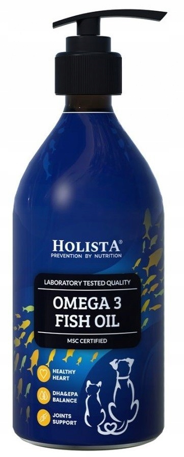 Holista Omega 3 Fish Oil olej Omega3 dla psa i kota 500ml