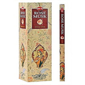 

Kadzidełka Rose Musk Róza i Piżmo Hem 8szt.