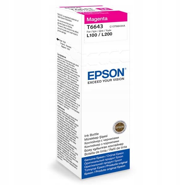 

Tusz Epson 664 Magenta T6643 Czerwony