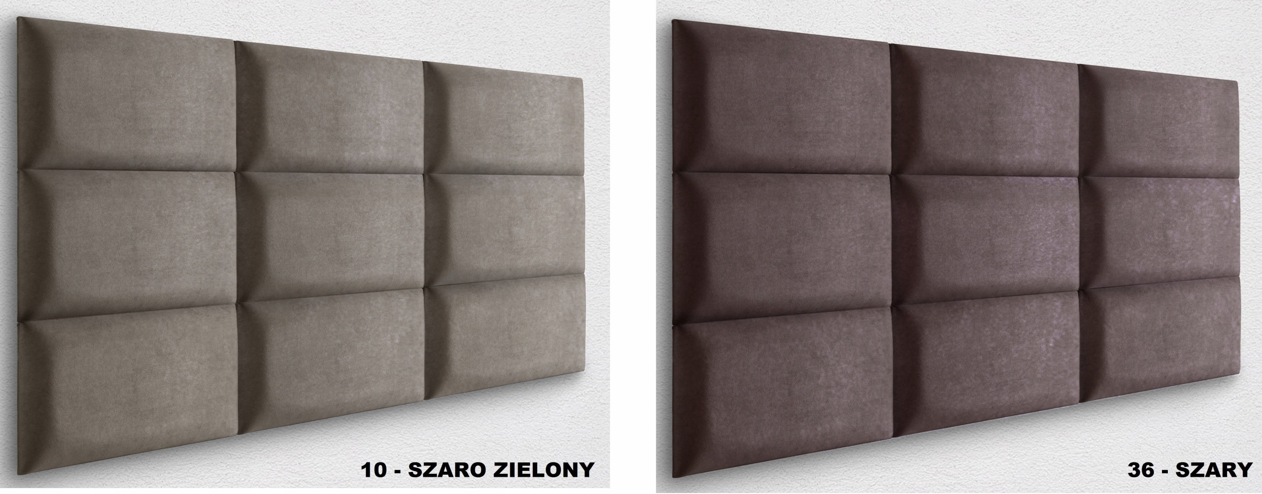 PANELE TAPICEROWANE ŚCIENNE 30X30 ZAGŁÓWEK ALOVA Wysokość mebla 30 cm