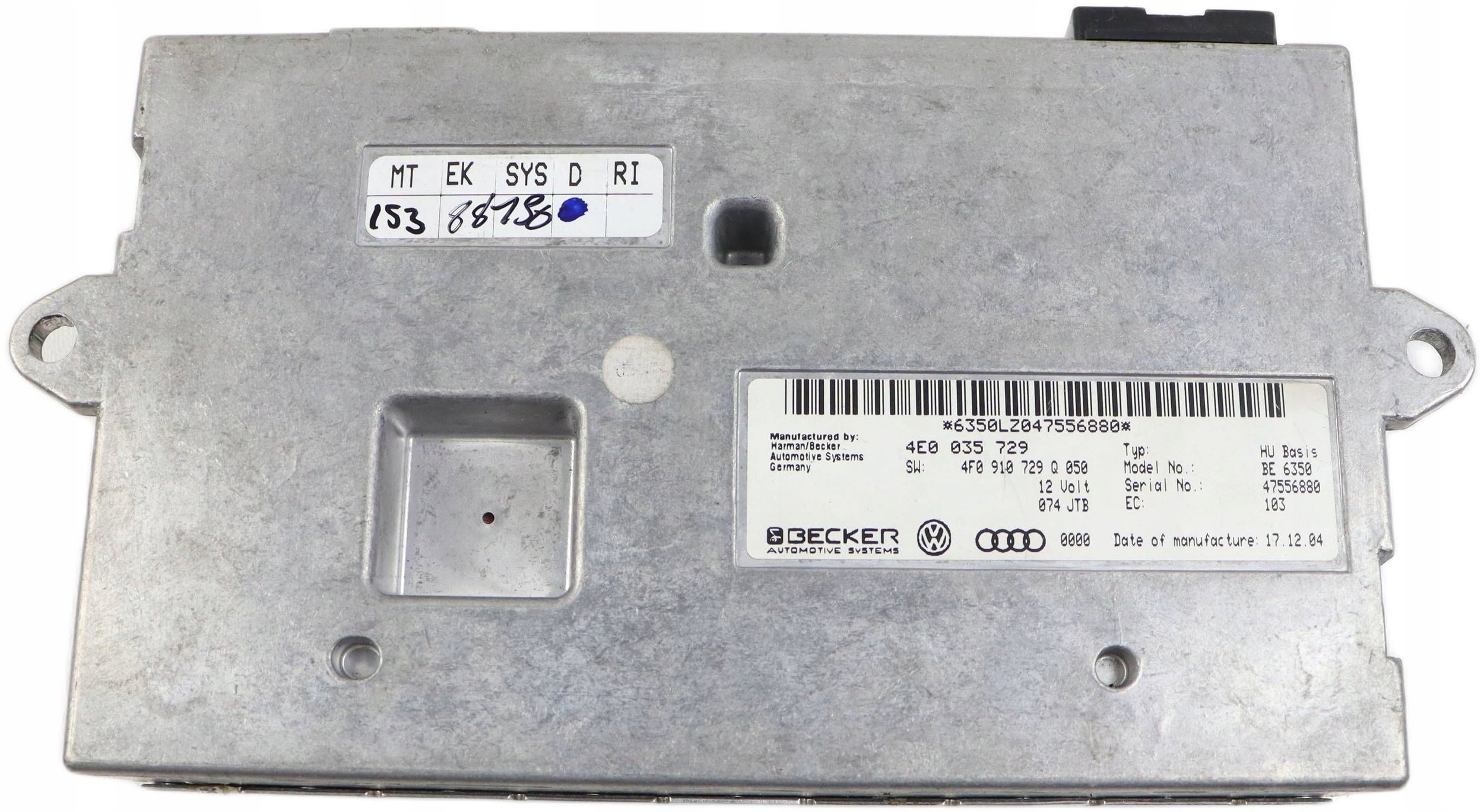 AUDI A6 C6 control unit module navigation devices module MMI 4E0035729 4F0910729Q