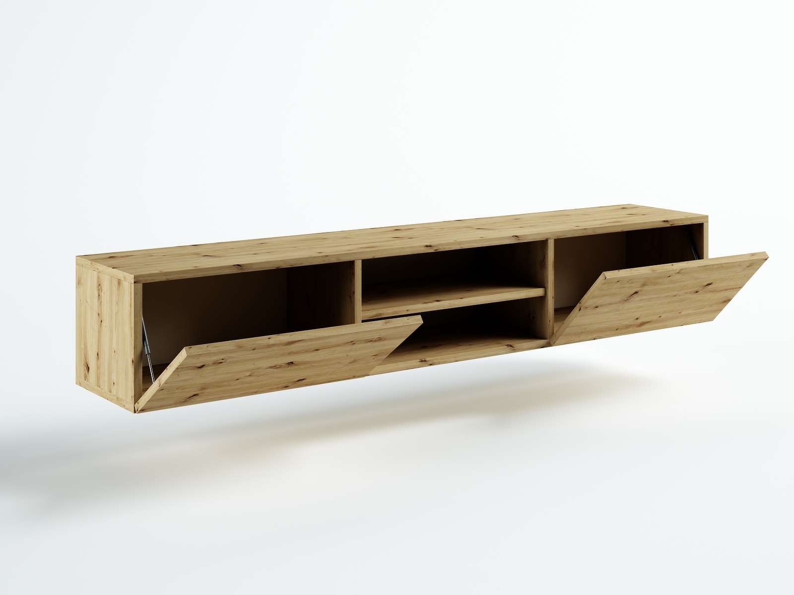 SZAFKA WISZĄCA RTV 140 CM DĄB ARTISAN POŁYSK/ MAT Marka Art-Meble