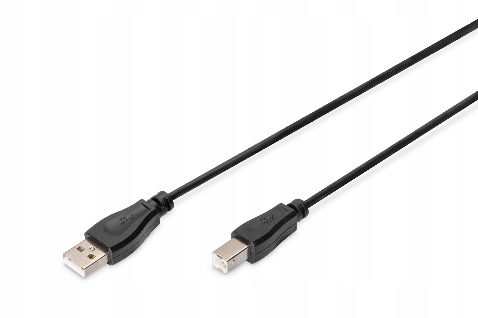 Digitus Kabel Usb A M B M Do Komputer Drukarka Szybki Transfer Danych 1 8M