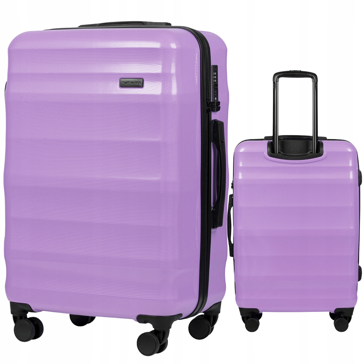 Kufr střední Wings tvrdý Polykarbonát 4 kolečka zámek s kódem Tsa zavazadlo