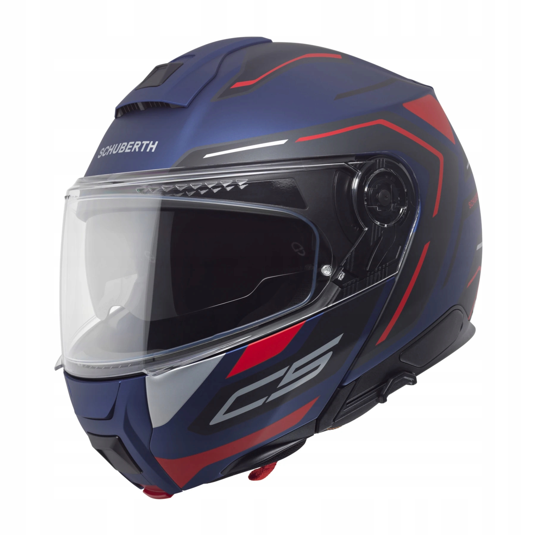 Motocyklová Prilba Schuberth C5 Omega Blue Matná S Blendou, veľkosť XL
