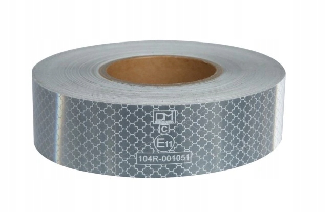 

Taśma odblaskowa Premium Biała Homologacja 10m