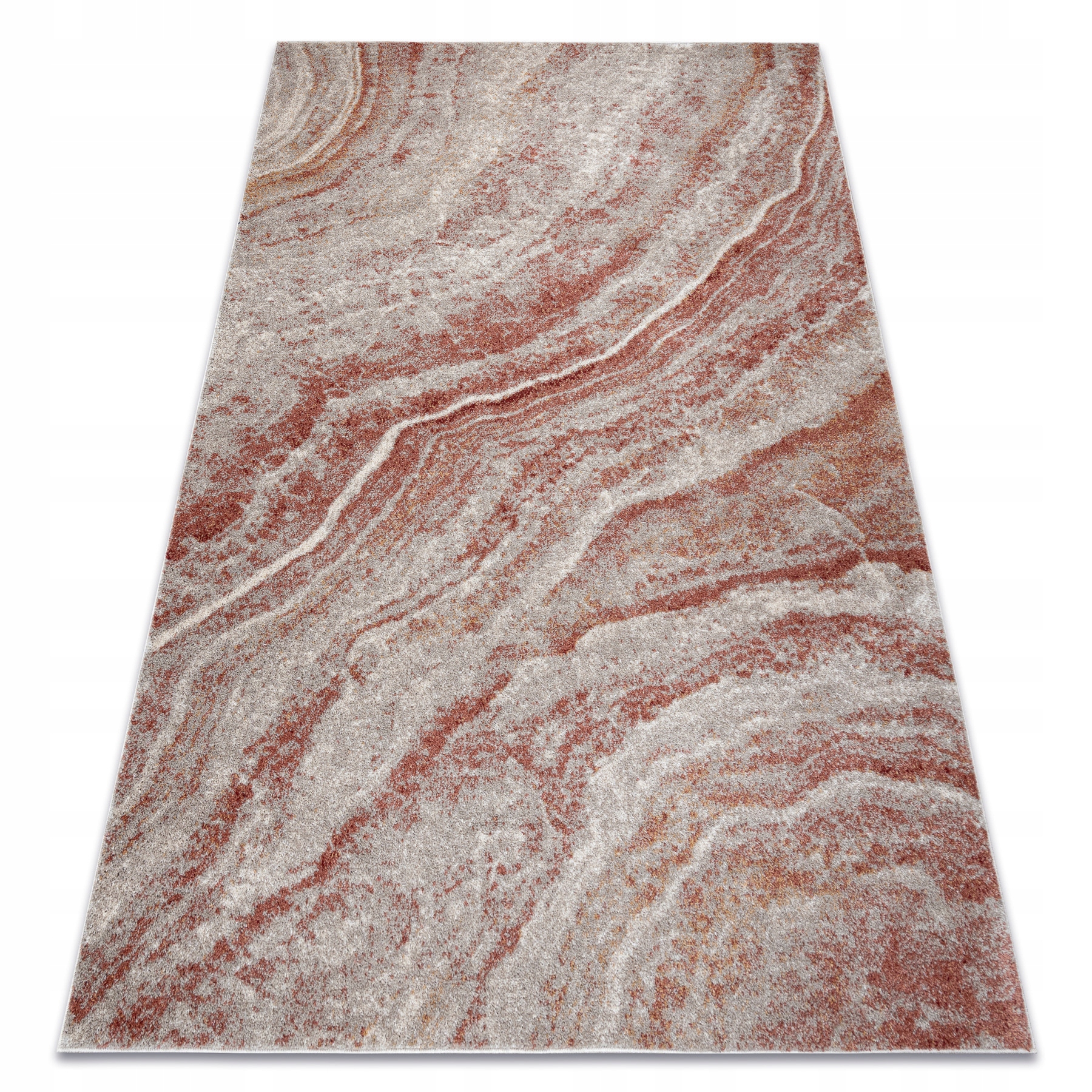 Nowoczesny Dywan Do Salonu Sypialni Abstrakcyjny Marmur terakota 240x330 cm