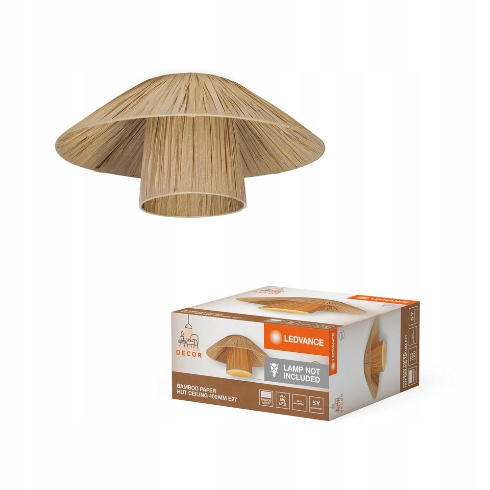 Dekoratívna stropná lampa E27 Bambus Hnedá Decor Ledvance