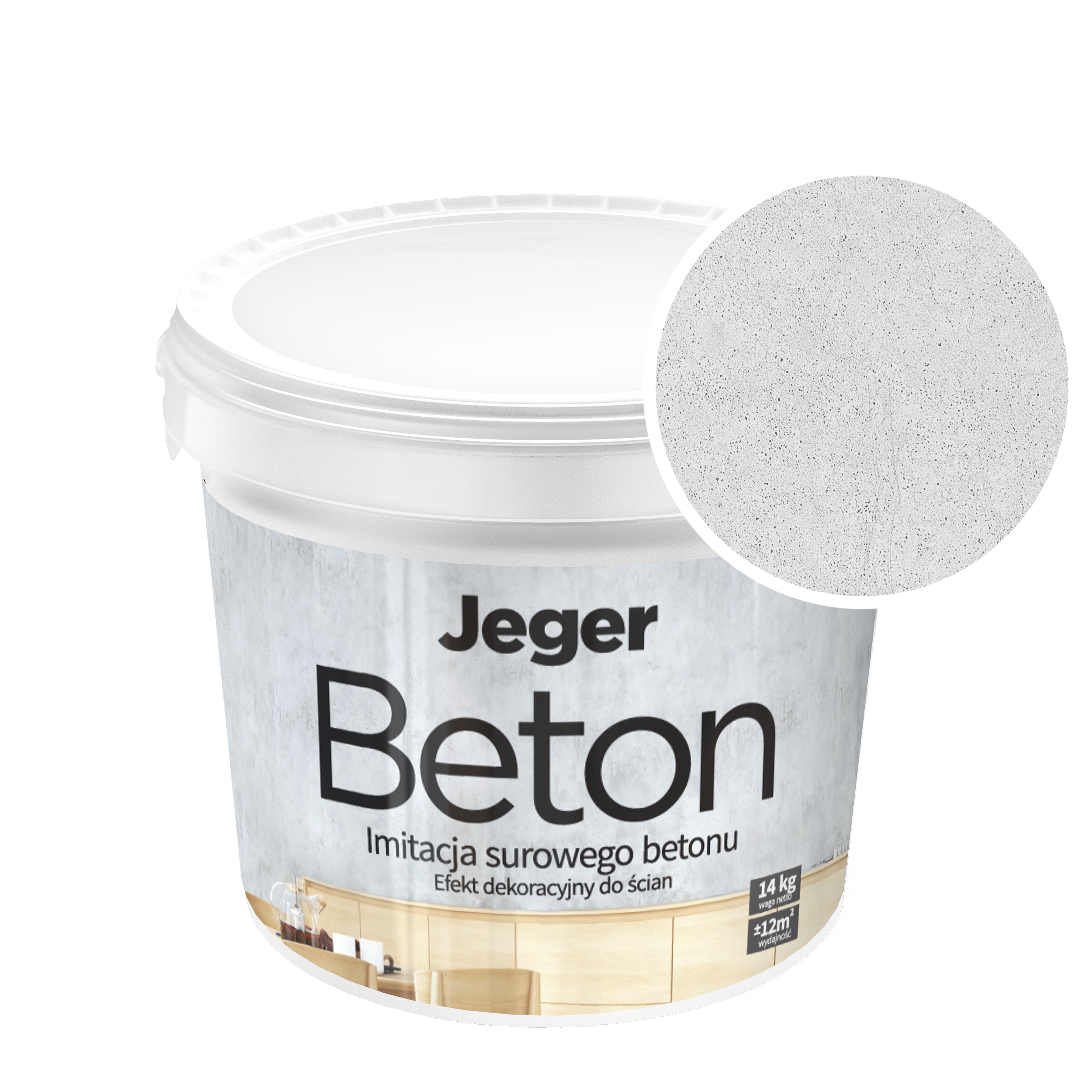 Architektonický dekorativní nástěnný beton napodobuje surový beton 14 kg Como