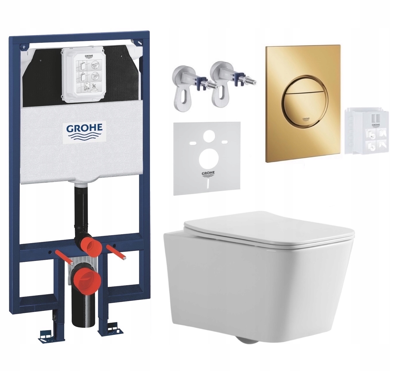 7v1 Wc Sada, Stelaz Grohe Slim Wc Miska Tornado Imprese Tlačidlo