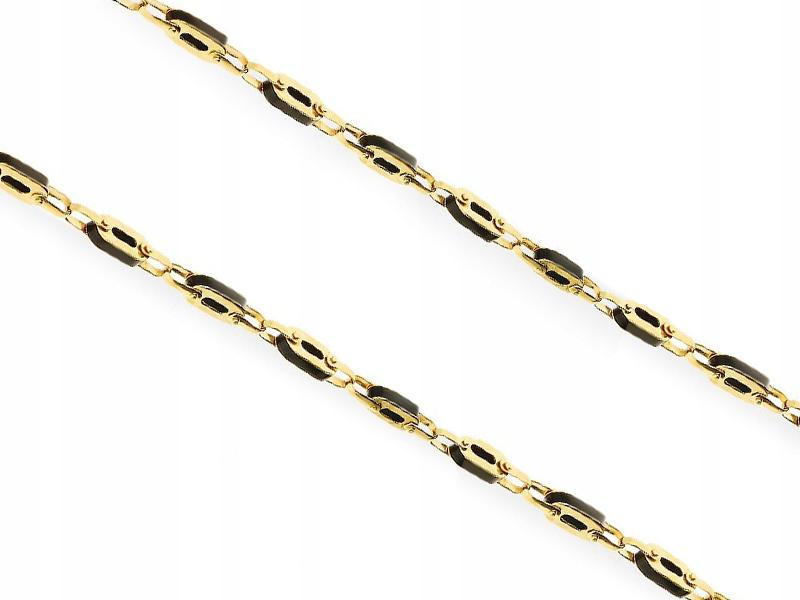 55 CM Zlatý Řetízek 585 Onyx 18,11 G dárek módní vazba jako dárek