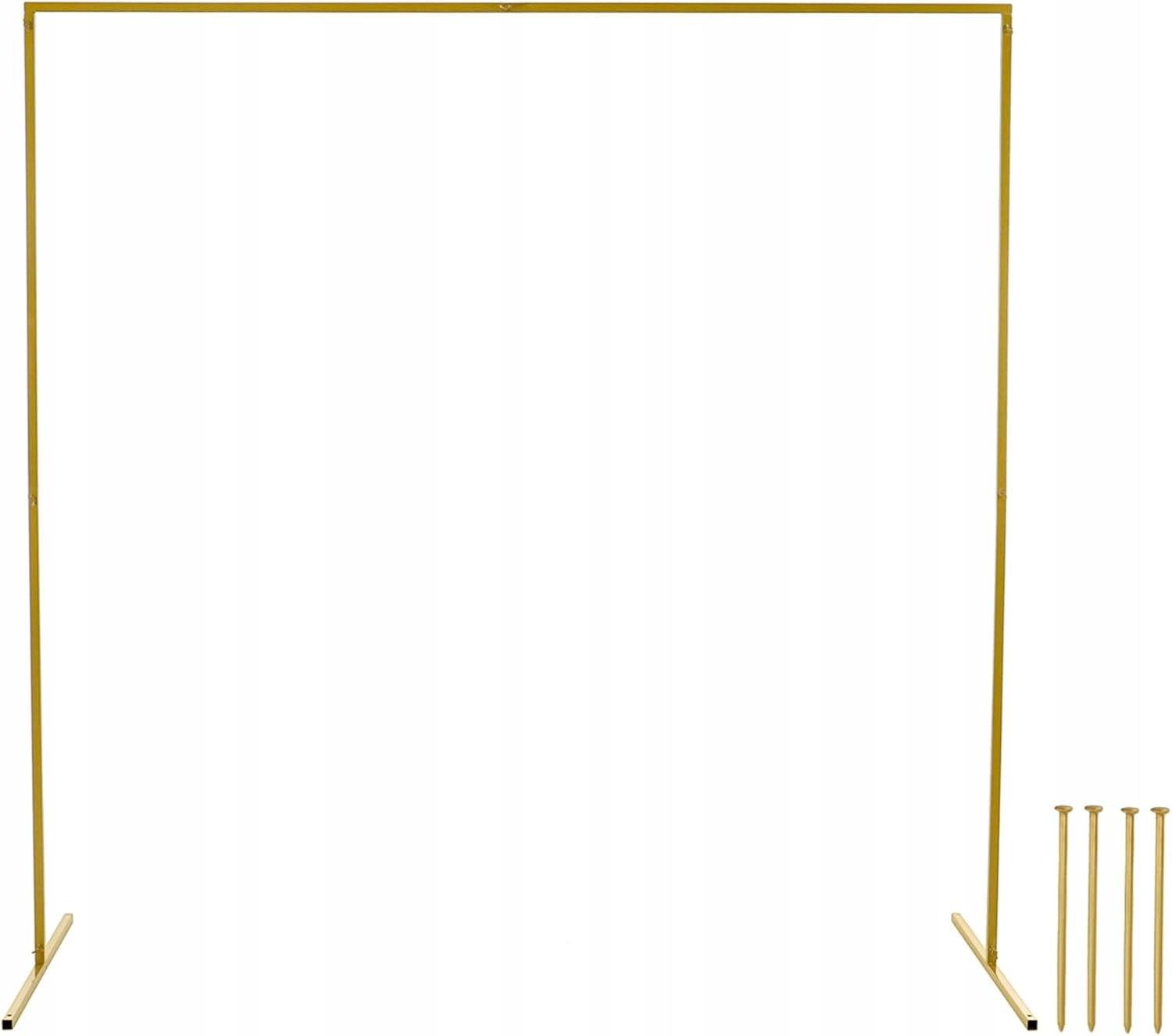 Svatební Narozeninový Oblouk 2x2 m Kovový Bílý Na Balónky Květiny Skládací