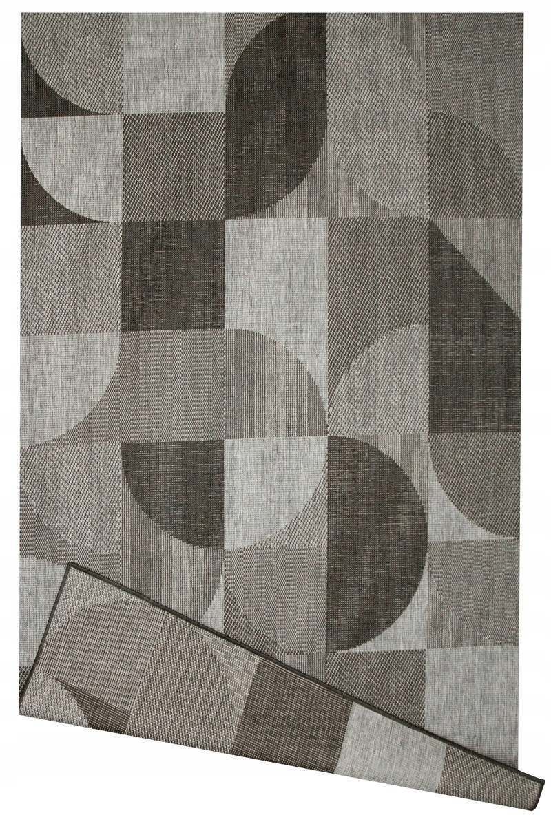 Dywan Zewnętrzny Sznurkowy Na Taras Balkon Szary Dwustronny Mata 240x340 cm