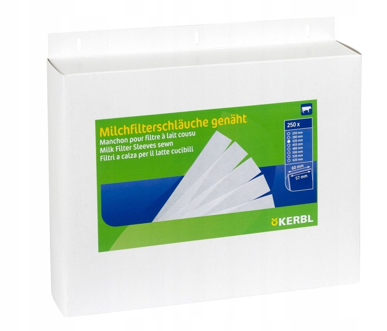 FILTR RUROWY DO MLEKA CEDZIDŁO 320 x57 KERBL 250