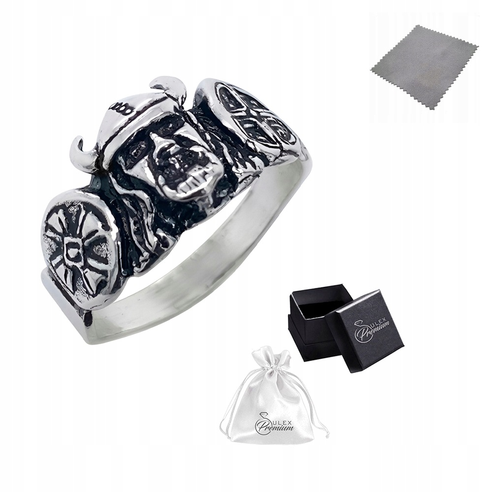 Signet prstýnek stříbrný ryzost 925 Viking vel. 21 utěrka