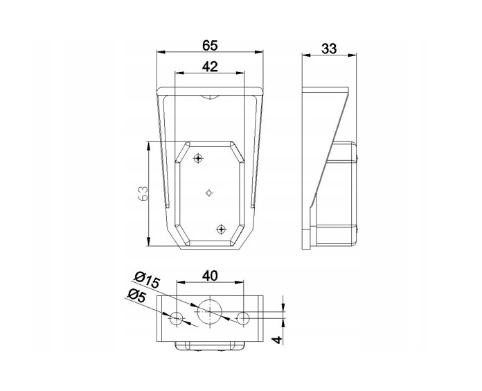LAMPA OBRYSOWA Z UCHWYTEM DO PRZYCZEP OBRYSÓWKA Producent części Fristom