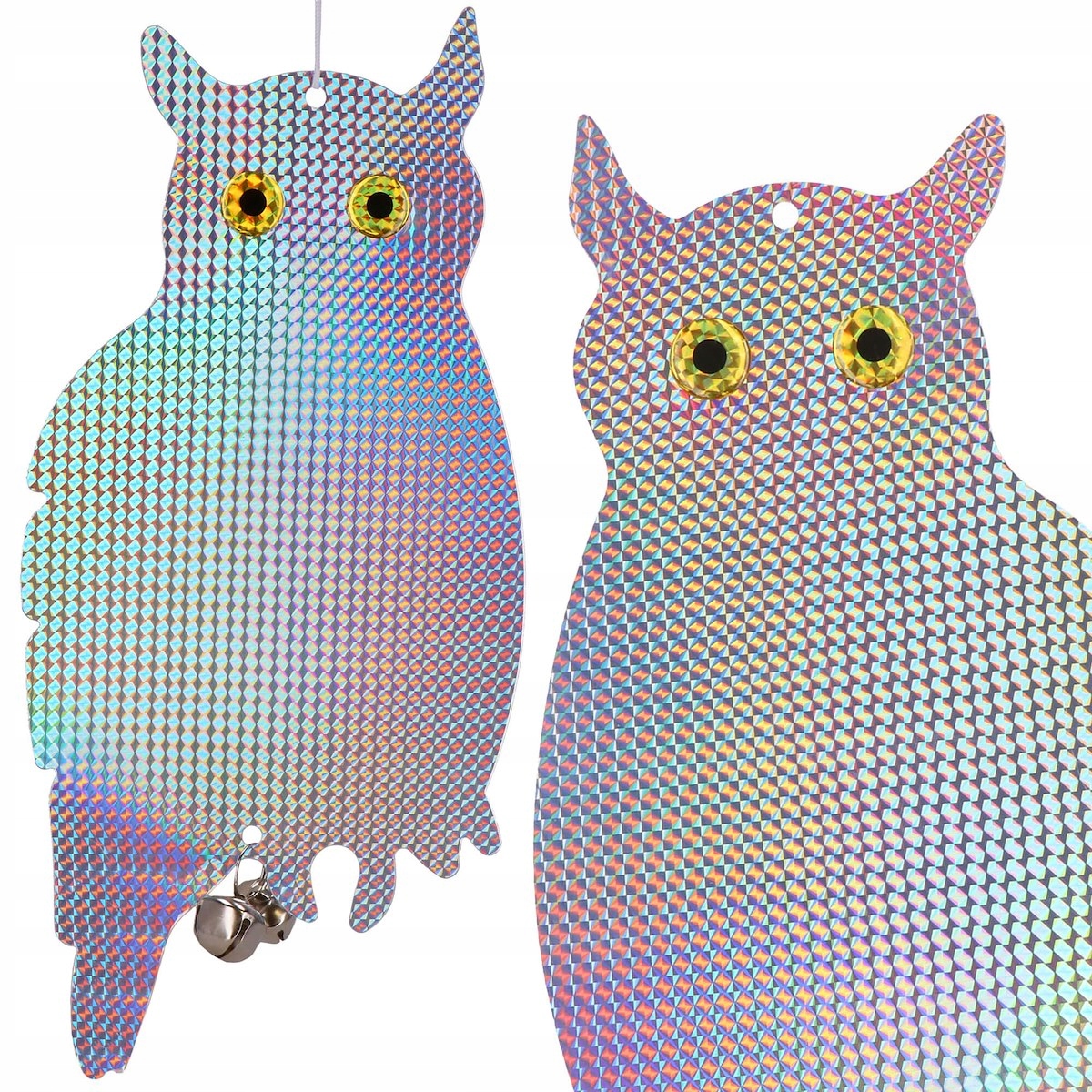 ODSTRASZACZ GOŁĘBI SZPAKÓW PTAKÓW NA PTAKI ODBLASKOWA SOWA WISZĄCA HOLOGRAM Stan opakowania oryginalne