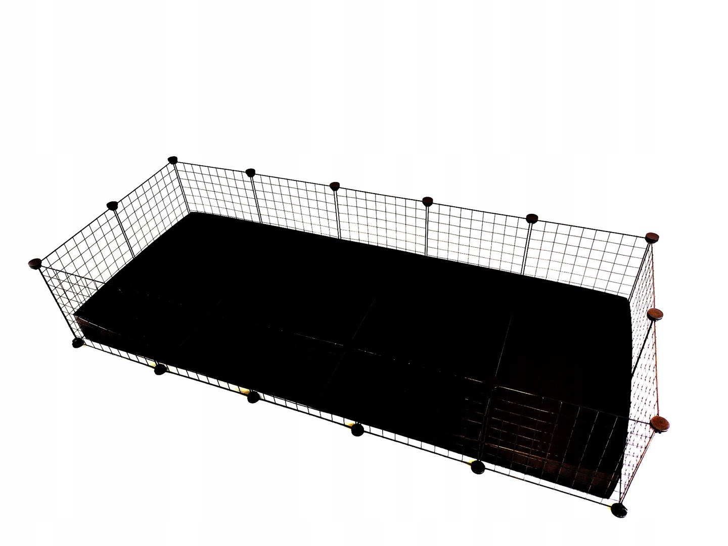 C&C Modulární klec 5x2 prasátko králík ježek černý, 180 x 75 x 37 cm