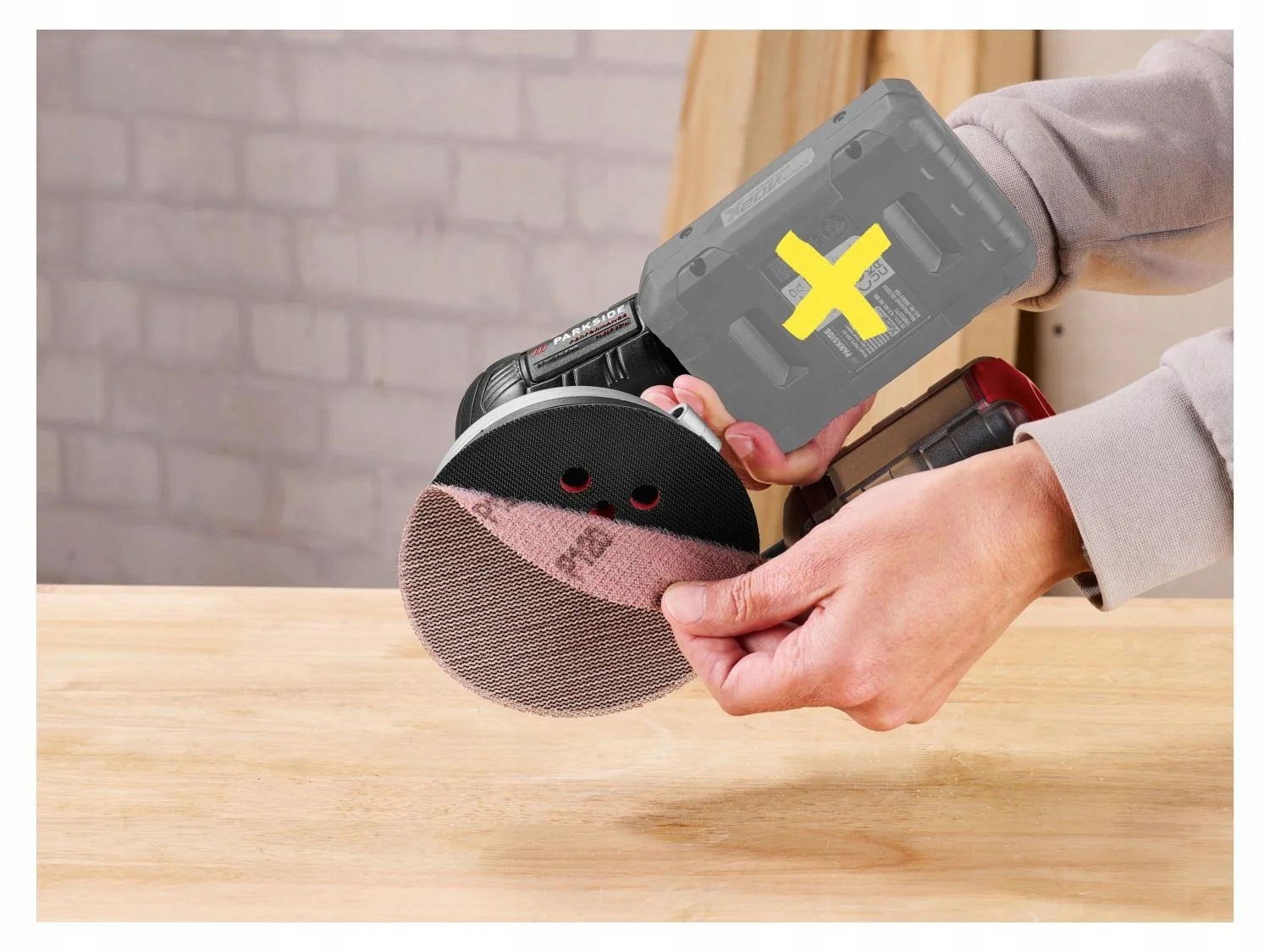 PARKSIDE PERFORMANCE SZLIFIERKA MIMOŚRODOWA AKUMULATOROWA 20V PAESP 20Li A2 Marka bez marki