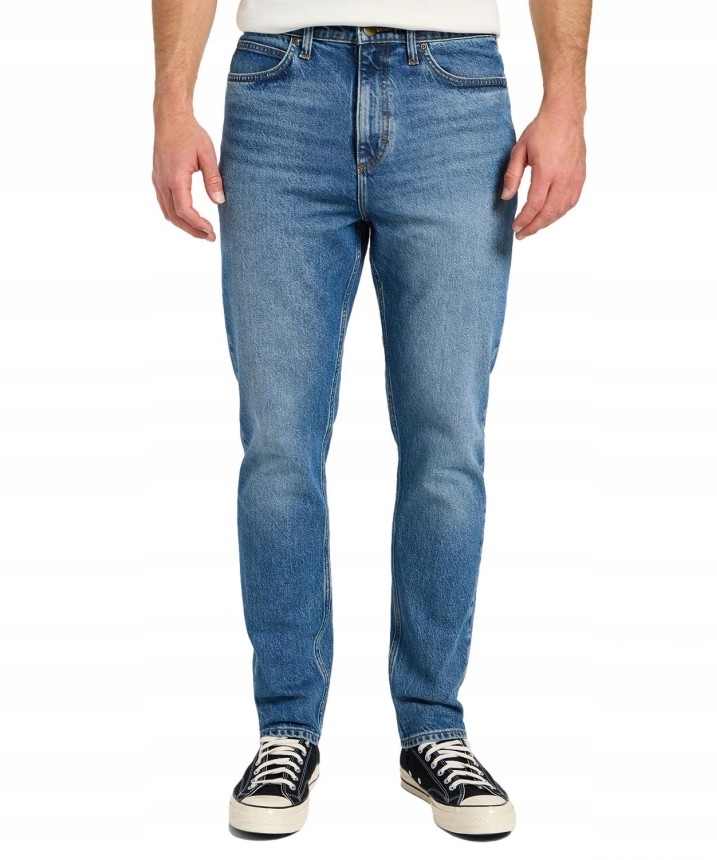Lee Pánské Džíny Jednoduché Modré Bavlněné Klasické 34/34 7CA