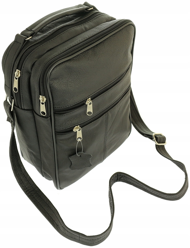 Skórzana torba męska na ramię do pracy PL SKÓRA A4